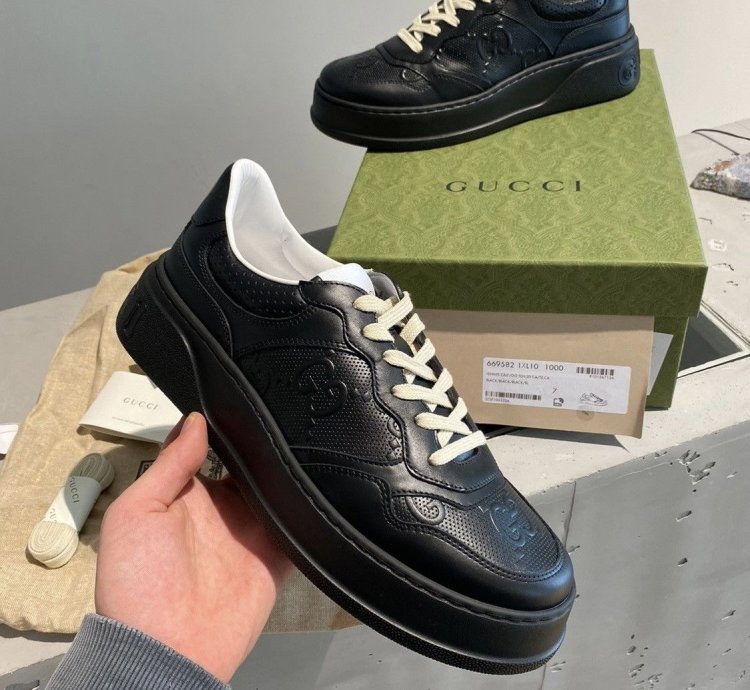 Black Week Sale Gucci Embossed Sneaker