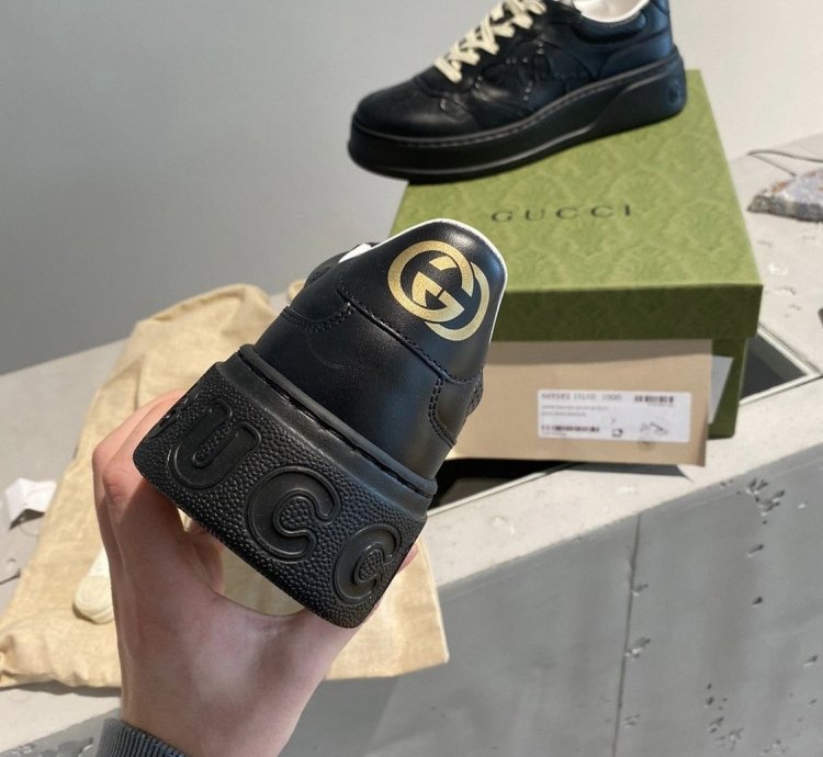 Black Week Sale Gucci Embossed Sneaker