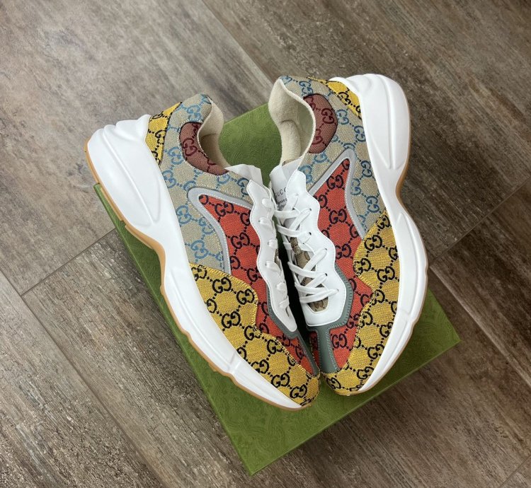 BRAND NEW GUCCI GG CANVAS RHYTON MULTICOLOR