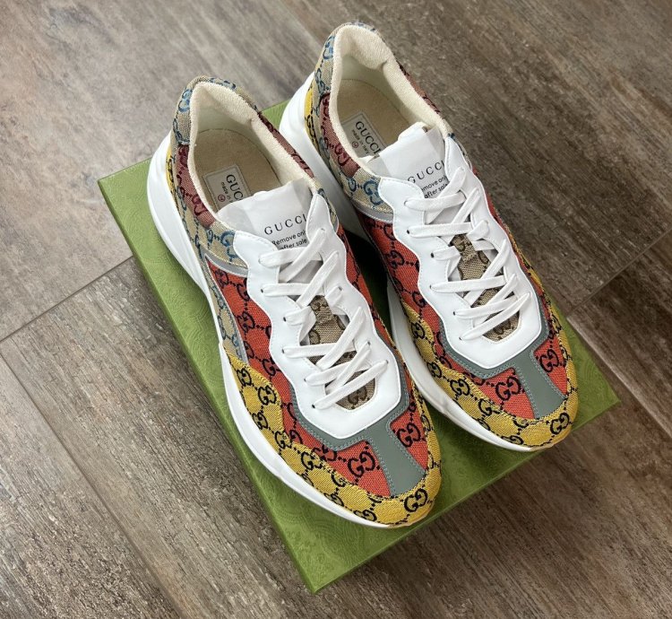 BRAND NEW GUCCI GG CANVAS RHYTON MULTICOLOR