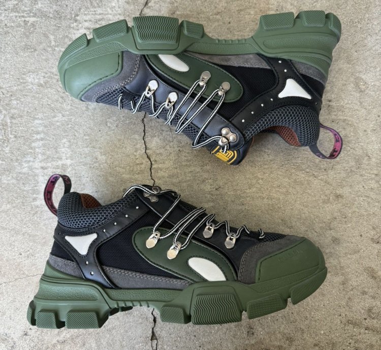 DS BRAND NEW GUCCI FLASHTREK CHUNKY DAD SNEAKER RUNNER SHOES