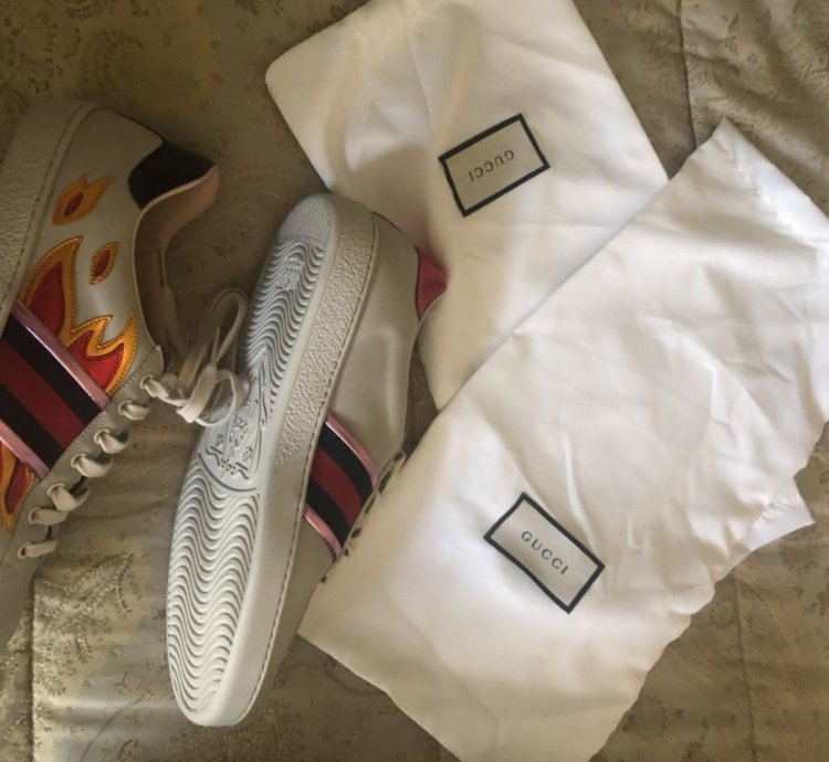 Grails New Gucci Flames Shoes Size 9 5