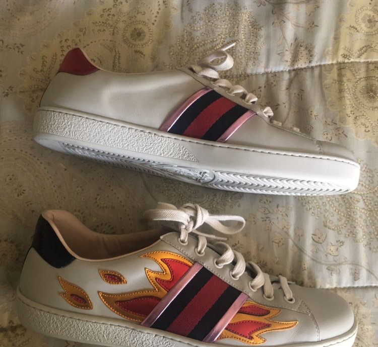Grails New Gucci Flames Shoes Size 9 5
