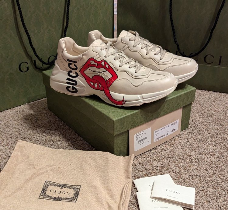 Gucci 14 5 rhyton mouth sneakers