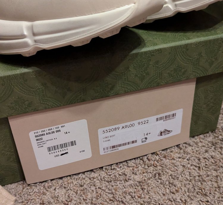 Gucci 14 5 rhyton mouth sneakers