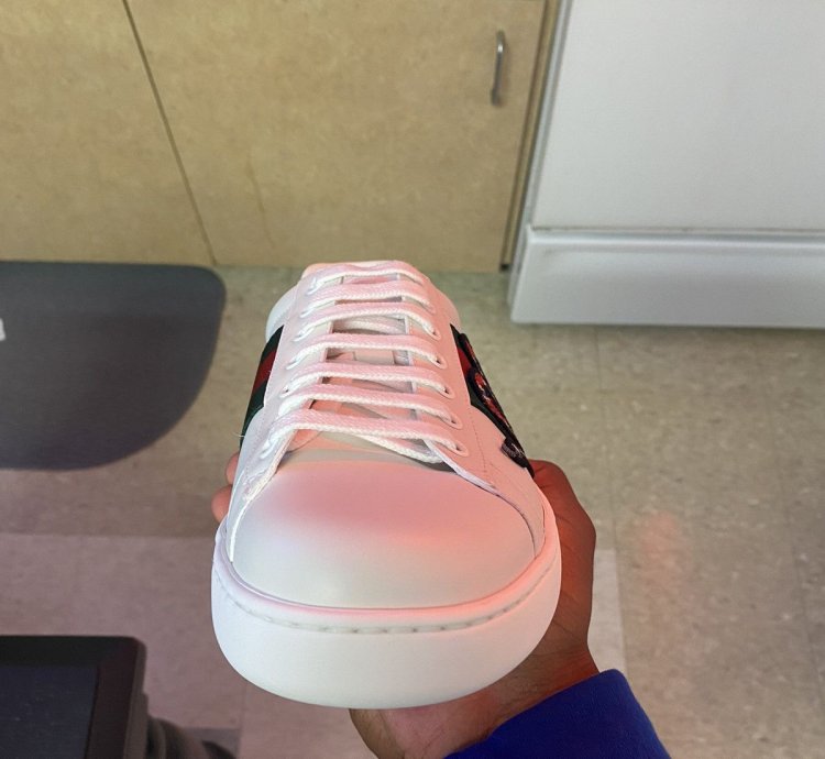 Gucci Ace Embroidered Sneaker with Snake