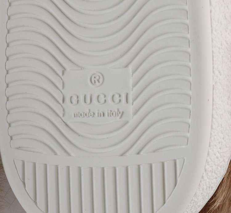 Gucci Ace Fur Inside Bee Sneakers Shoes Sz UK7 USA7 EUR41