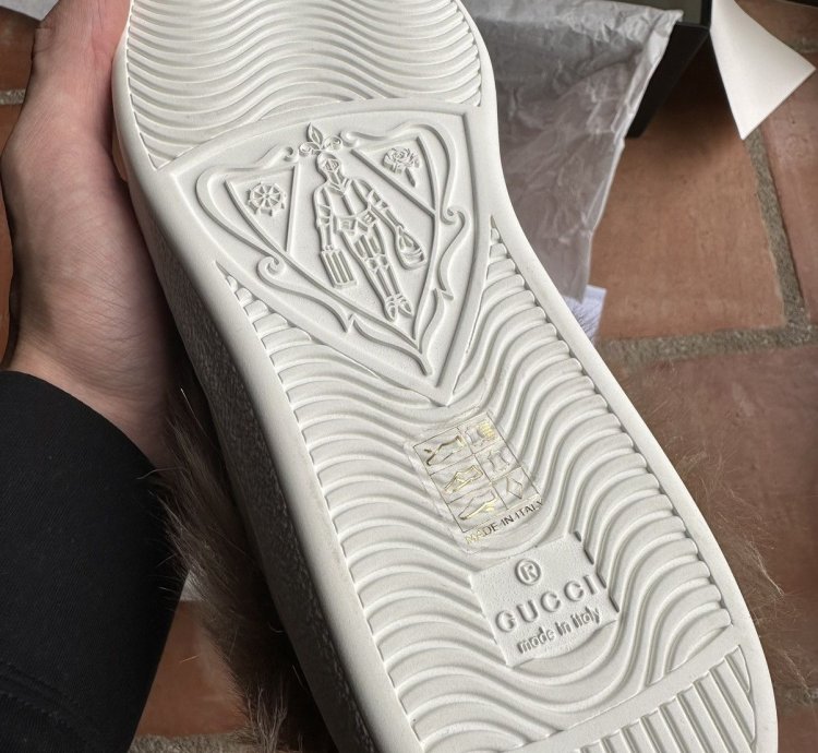 Gucci Ace Fur Low-Tops