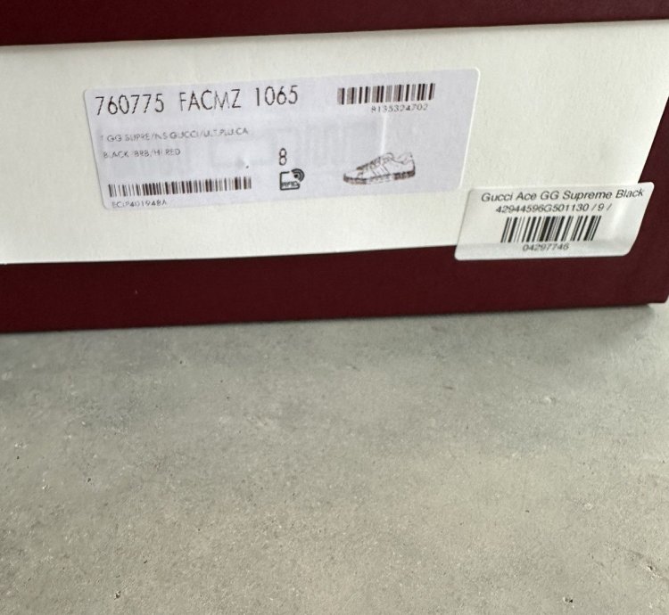 Gucci Ace GG Supreme Black