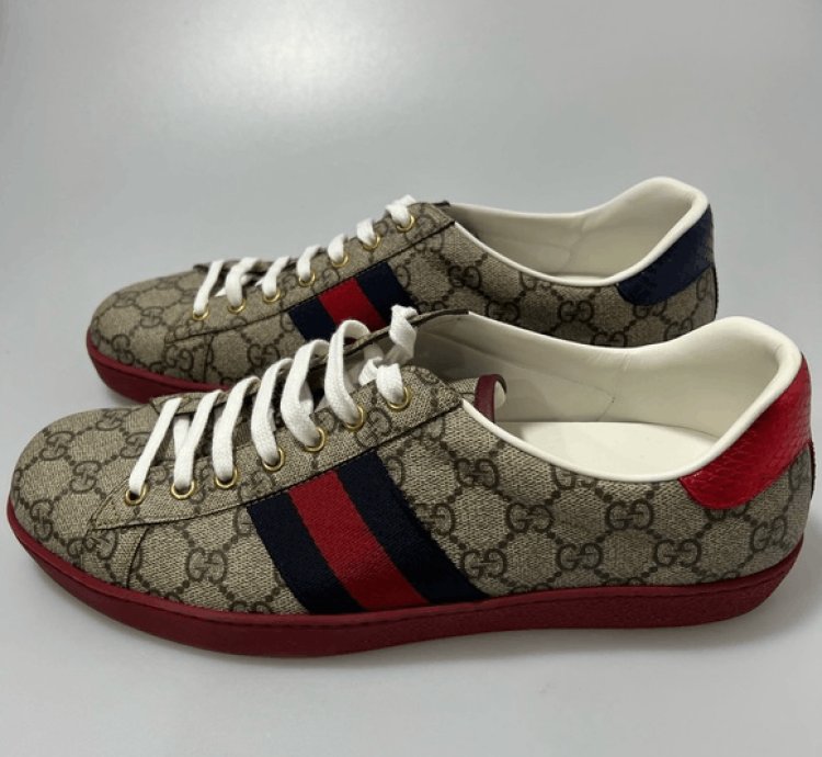 Gucci Ace GG Supreme Canvas Beige Multi Men 9 US 10