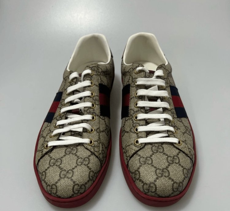 Gucci Ace GG Supreme Canvas Beige Multi Men 9 US 10