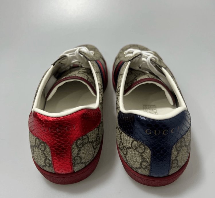 Gucci Ace GG Supreme Canvas Beige Multi Men 9 US 10
