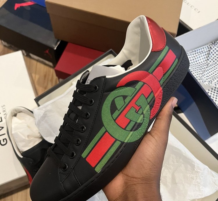 Gucci Ace Interlocking (Black)