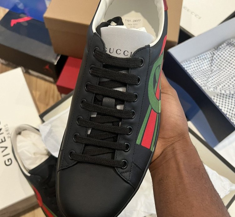 Gucci Ace Interlocking (Black)