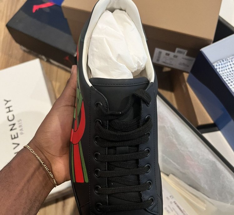 Gucci Ace Interlocking (Black)