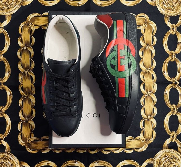 Gucci Ace Interlocking Black