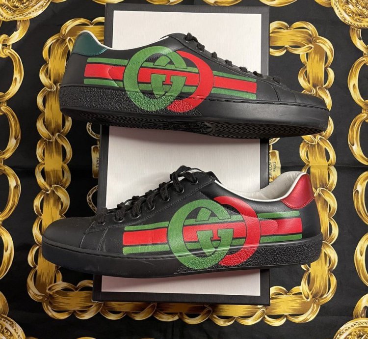 Gucci Ace Interlocking Black