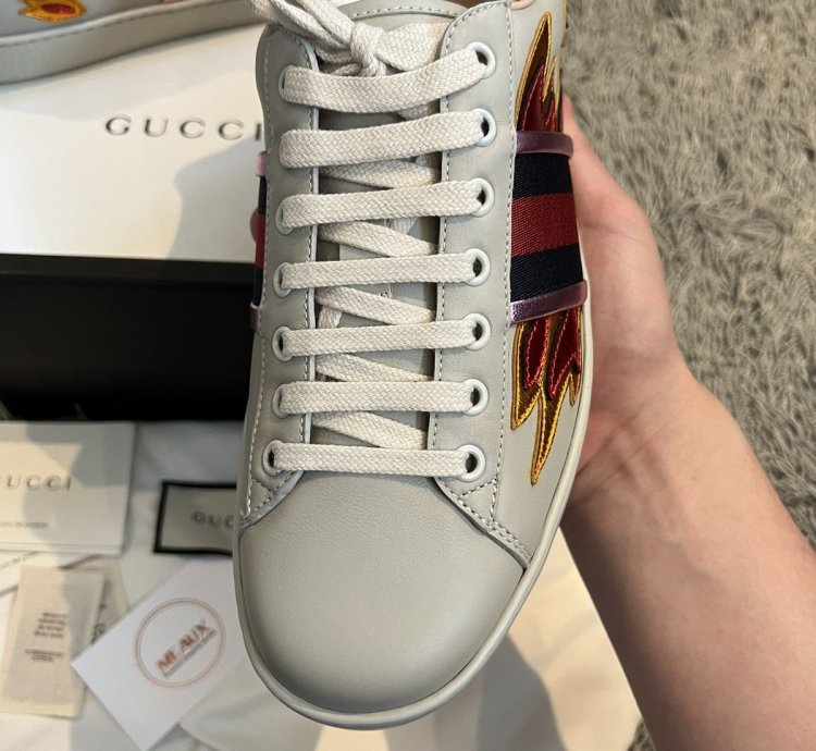 Gucci Ace sneaker flames flame limited rython BRAND NEW 7