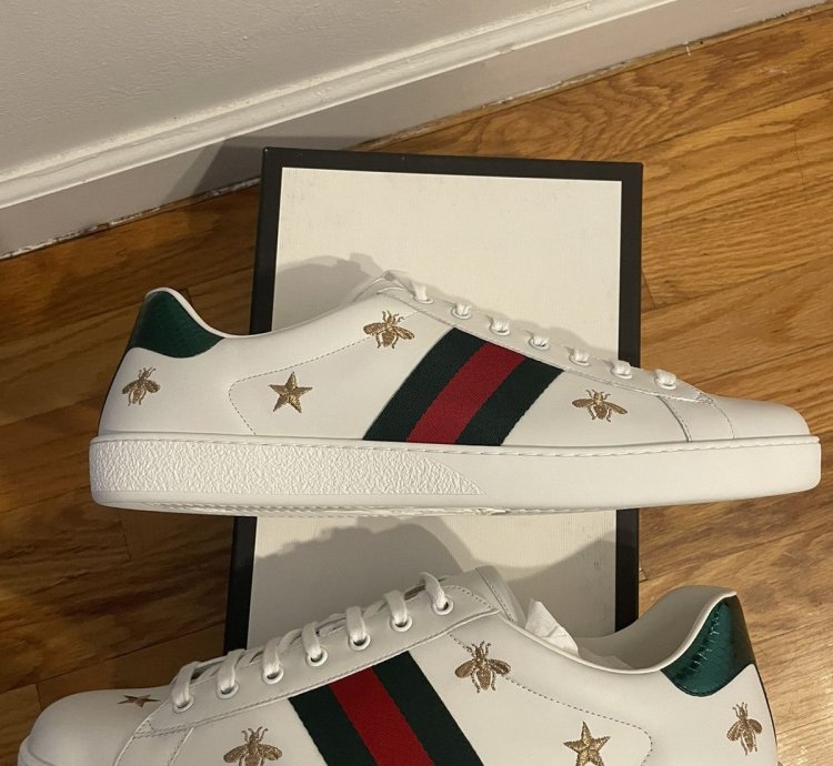 Gucci Ace Sneaker Stars and Bees Embroidered Shoes 15