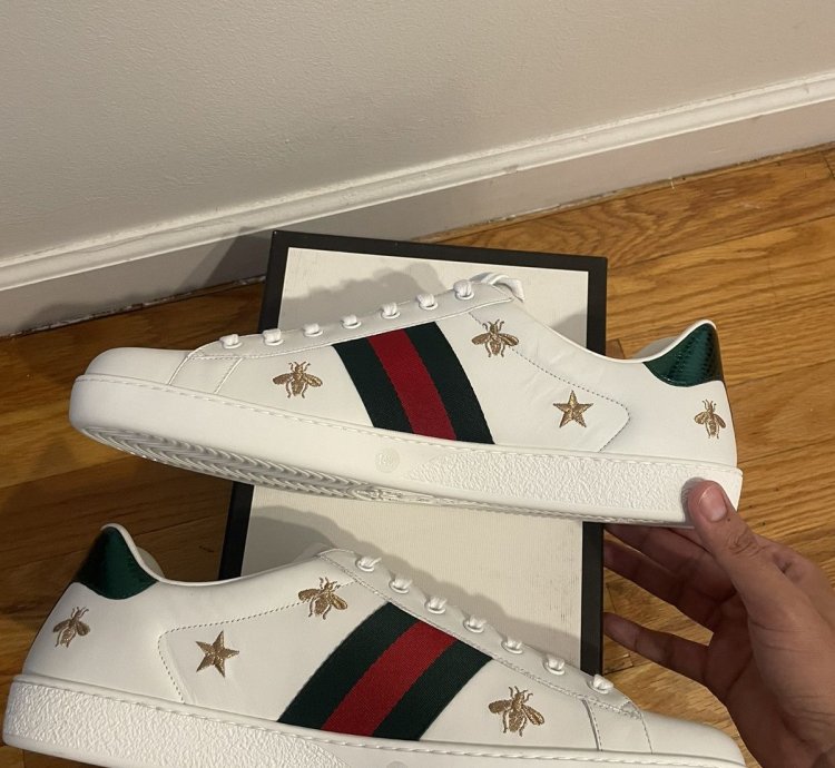 Gucci Ace Sneaker Stars and Bees Embroidered Shoes 15