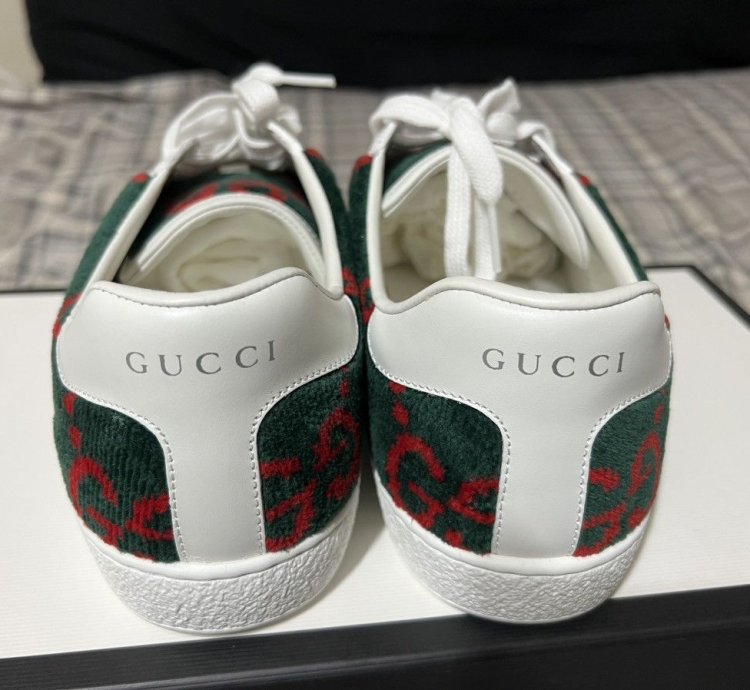 gucci ace terry cloth mens euro 8 5 New