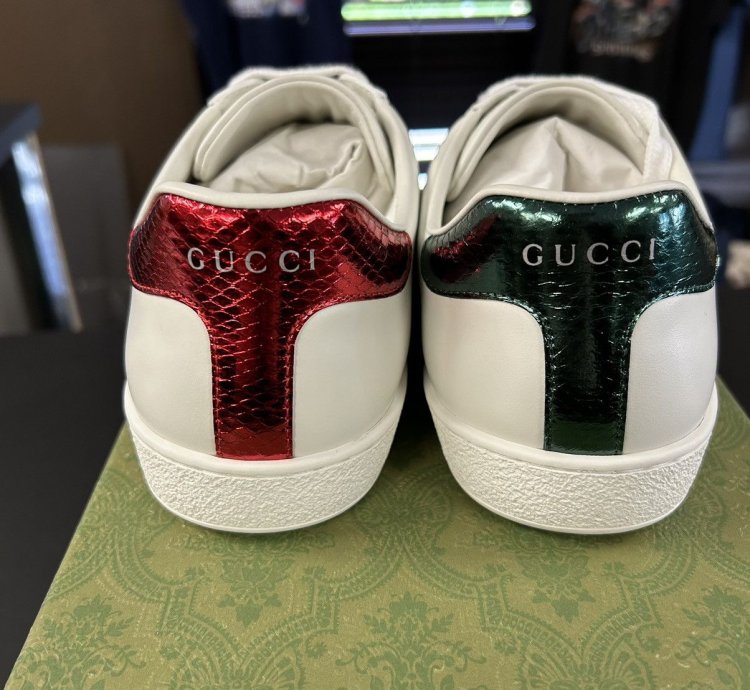 Gucci ace white bee sneaker