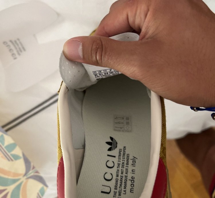 Gucci Adidas Gazelle Beige Low-Top Sneakers