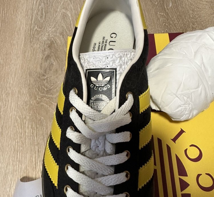 Gucci Adidas Gazelle Black GG