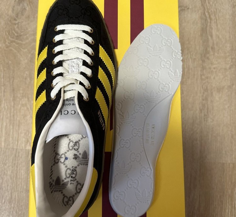 Gucci Adidas Gazelle Black GG