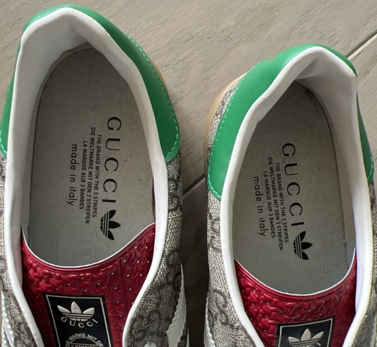 Gucci Adidas Gazelle brown GG logo canvas monogram