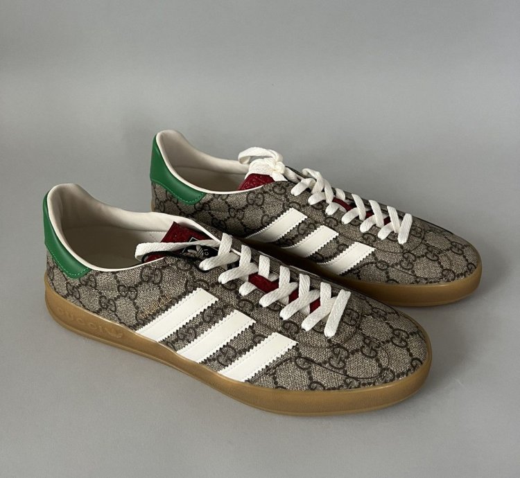 Gucci Adidas Gazelle GG Logo Monogram Sneakers