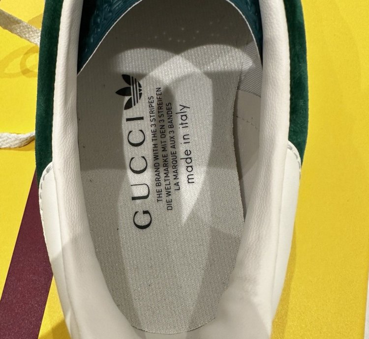 Gucci Adidas Gazelle Green Suede