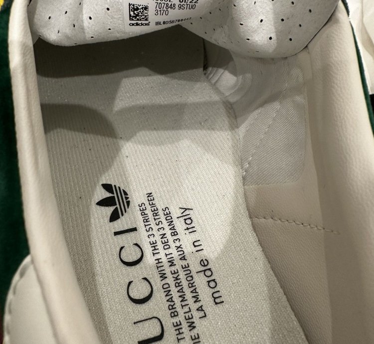 Gucci Adidas Gazelle Green Suede
