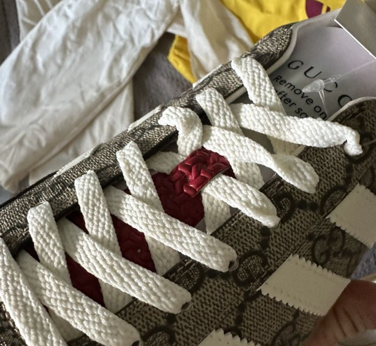 Gucci Adidas Gazelle monogram snkrs