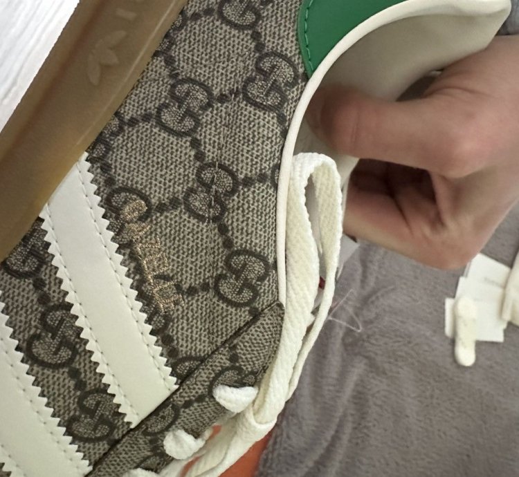 Gucci Adidas Gazelle monogram snkrs