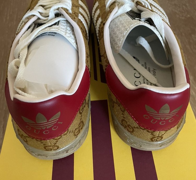 Gucci Adidas Gazelle Monogram US 10 5US