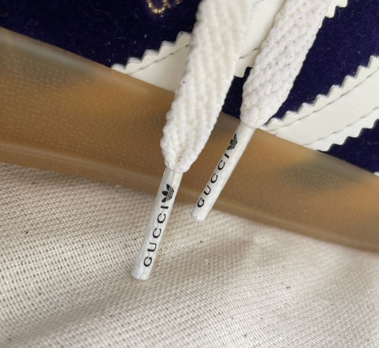 Gucci Adidas gazelle purple velvet
