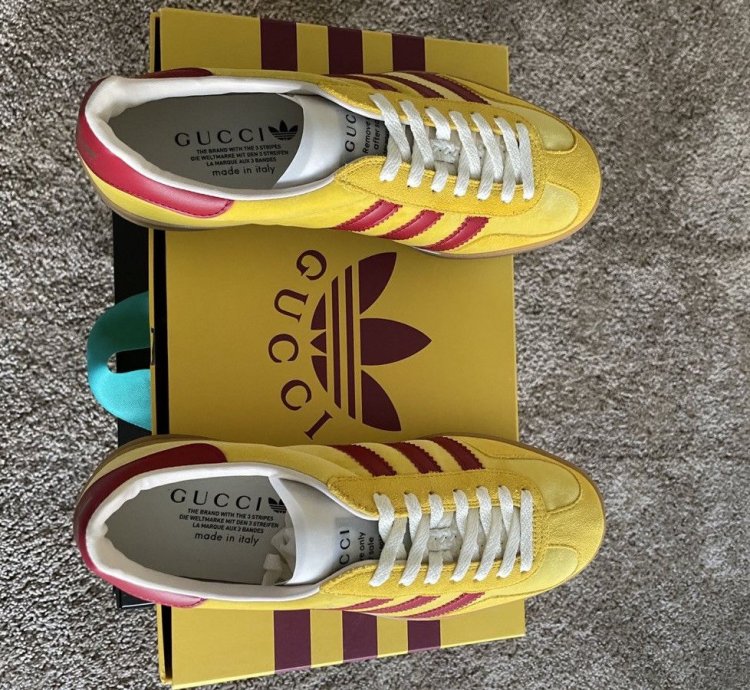 GUCCI ADIDAS GAZELLE YELLOW