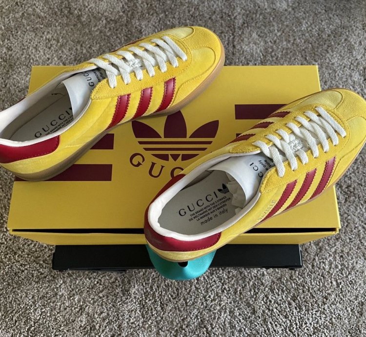 GUCCI ADIDAS GAZELLE YELLOW