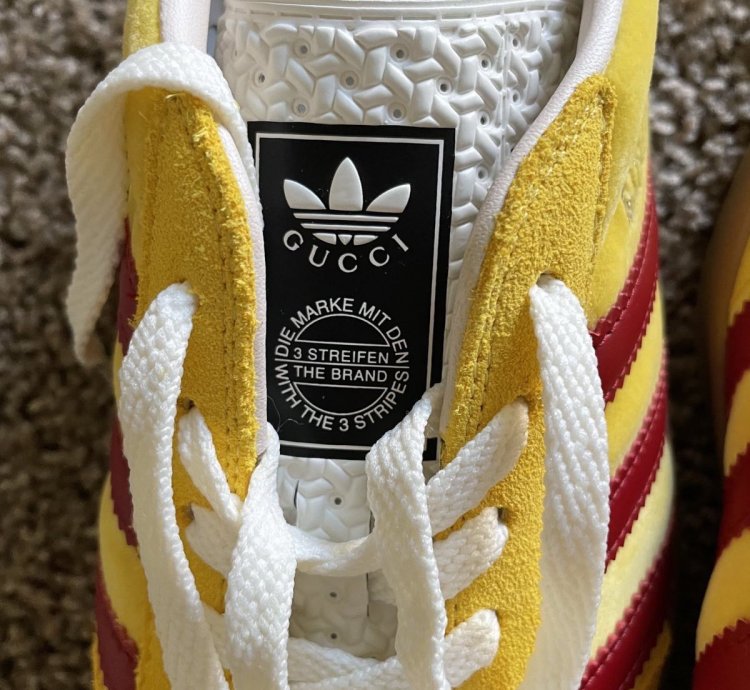 GUCCI ADIDAS GAZELLE YELLOW