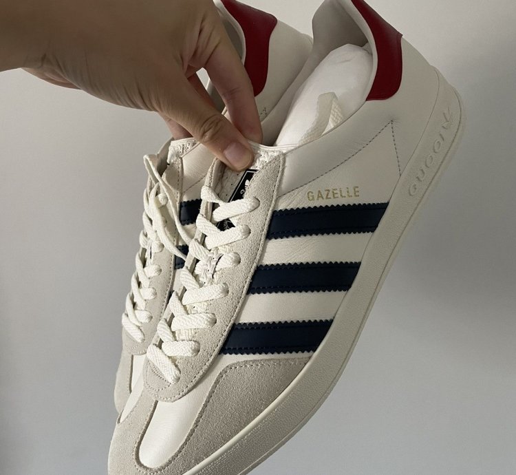 Gucci Adidas Leather Gazelle Cream 10 5US