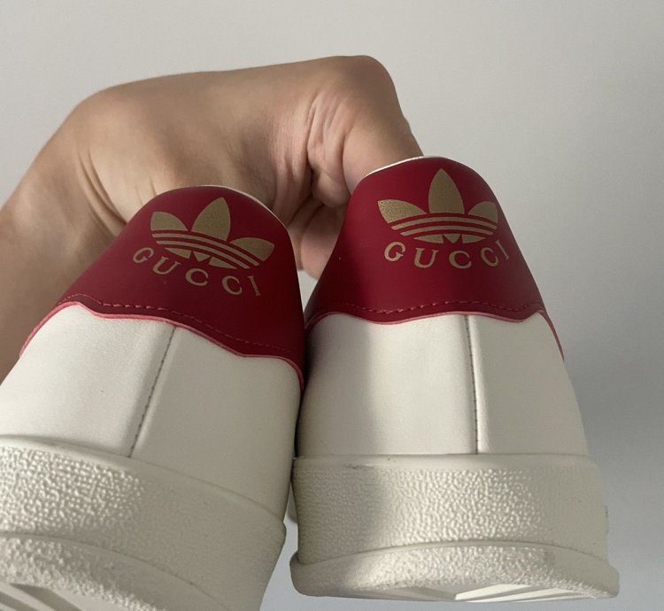 Gucci Adidas Leather Gazelle Cream 10 5US