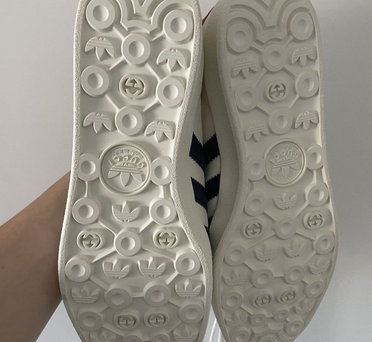 Gucci Adidas Leather Gazelle Cream 10 5US