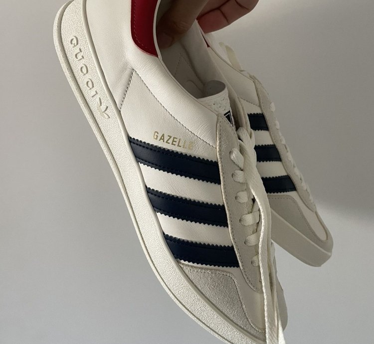 Gucci Adidas Leather Gazelle Cream 9 5US