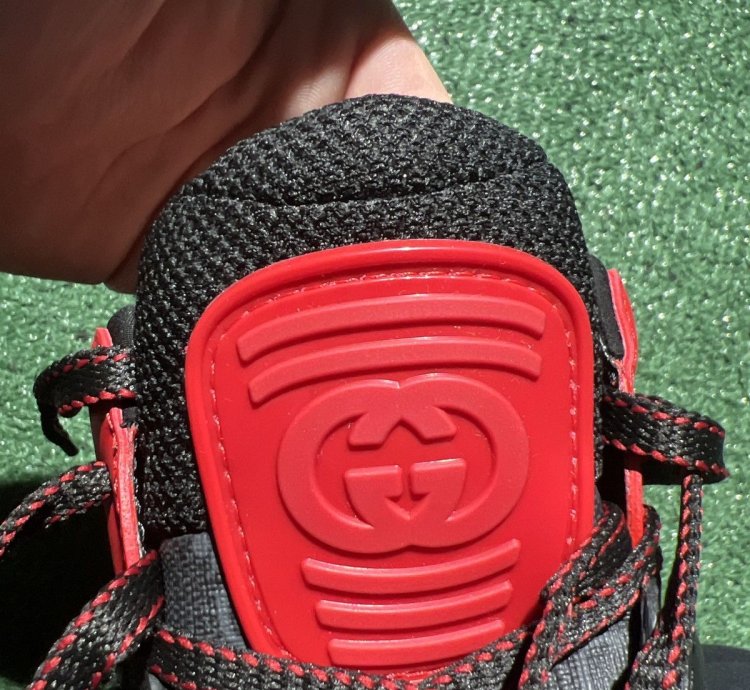 Gucci Basket Black Red Size 7