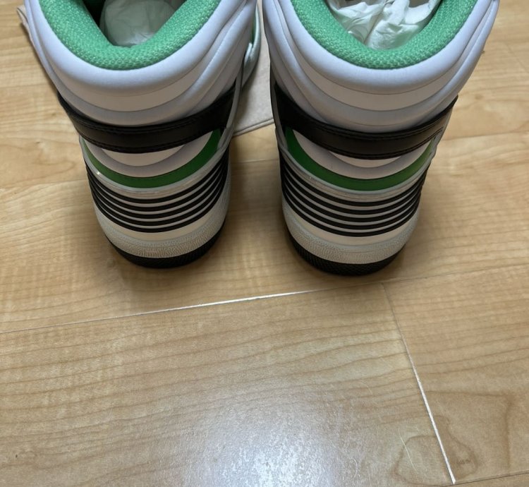 Gucci Basket High Black White Green 661301-2SH90-3760