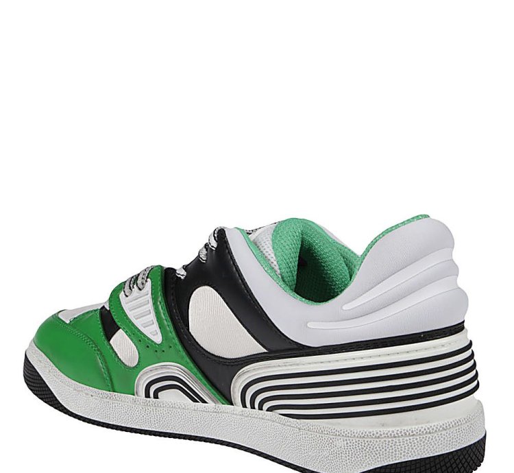 Gucci Basket Low-Top Sneakers White Green Black