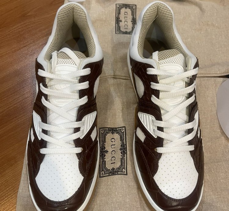GUCCI Basket Nojum Alligator Sneaker