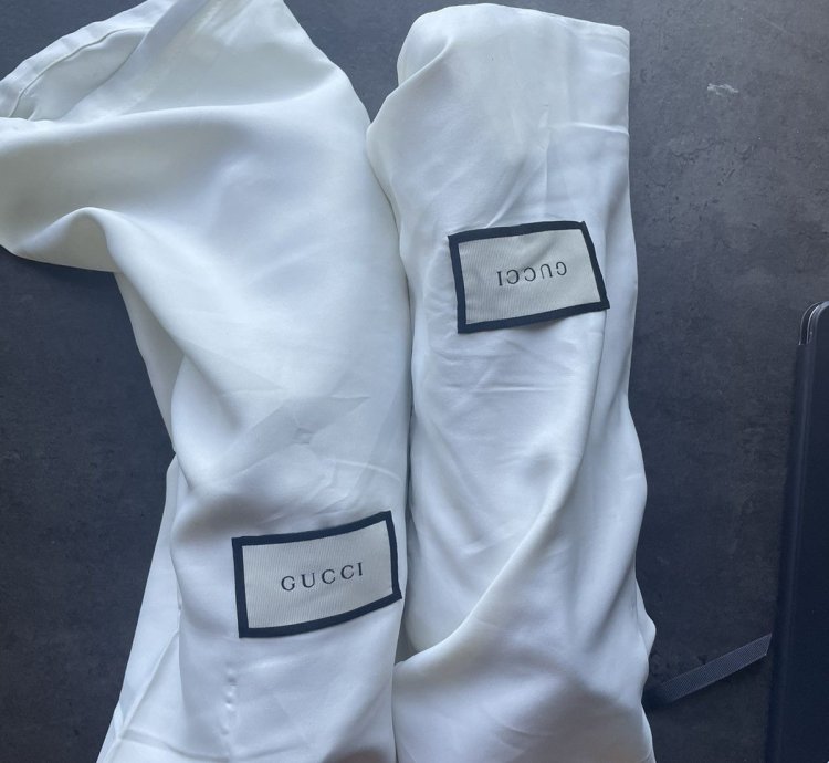 Gucci calfskin suede sweet web sneakers