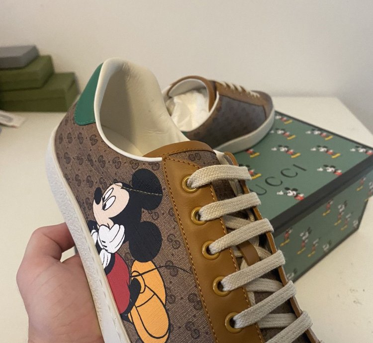 Gucci Disney GG Monogram Mickey Mouse Sneakers